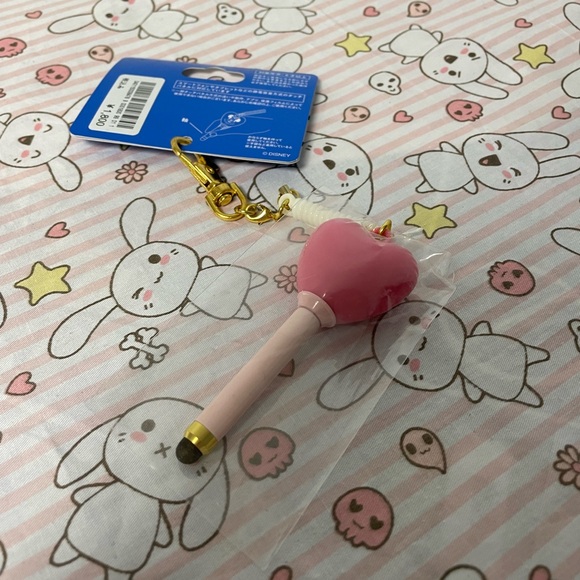Tokyo Disney Resort Minnie Mouse Pink Balloon Keychain Touch Pen Stylus - Picture 6 of 6